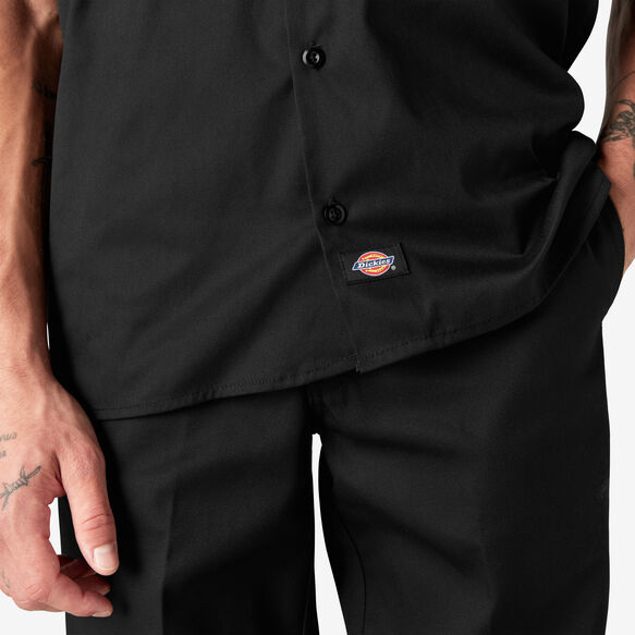 Short Sleeve Work Shirt - Black &#40;BK&#41;