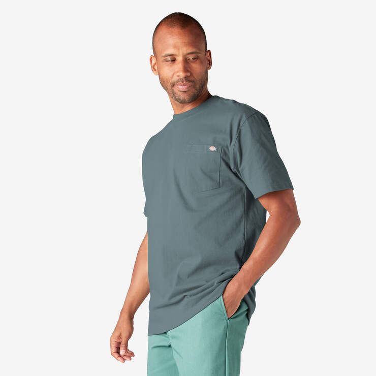T-shirt épais à manches courtes et à poche - Smoke Blue (BM) numéro de l’image 3