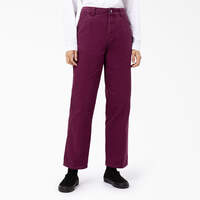 Pantalon en coutil de coupe standard pour femmes - Stonewashed Grape Wine (SRW)