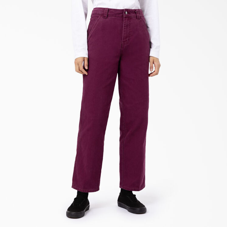 Women&#39;s Stonewashed Duck Utility Pants - Stonewashed Grape Wine &#40;SRW&#41;