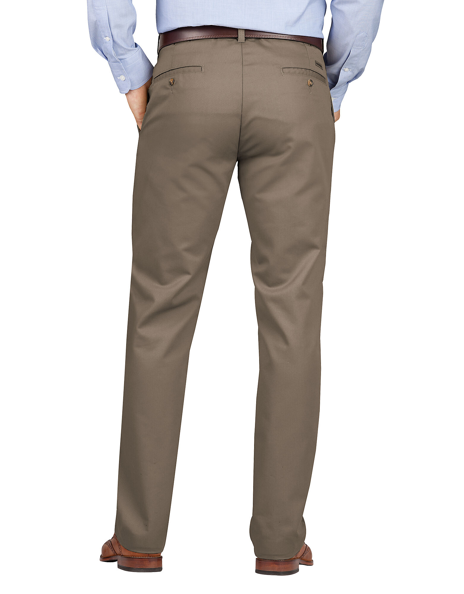 Khaki Dress Pants For Men , Desert Khaki | Slit Fit & Tapered Leg | Dickies