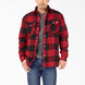Lined Flannel Shirt Jacket with Hydroshield - English Red Black Buffalo Plai &#40;FP1&#41;