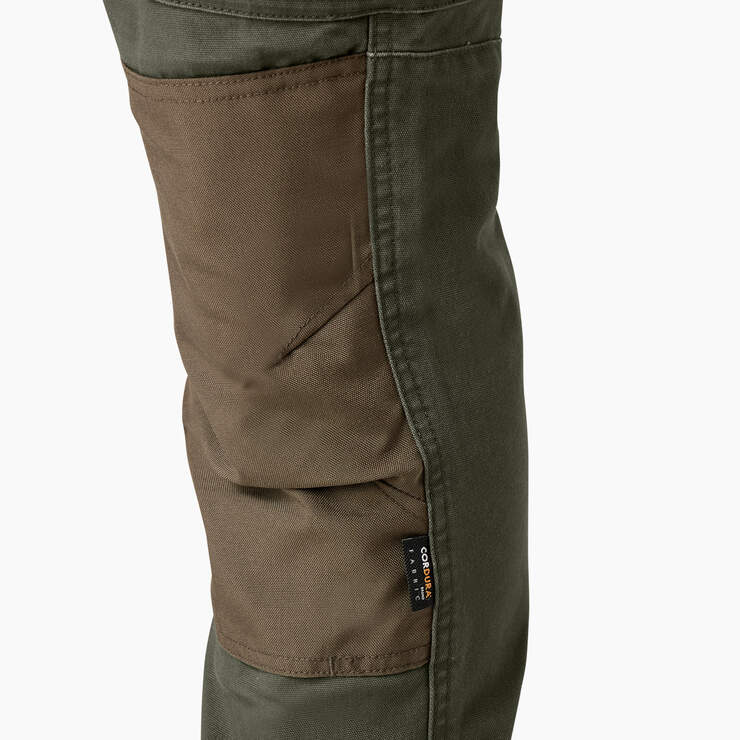 Temp-iQ® 365 Regular Fit Double Knee Tapered Duck Pants - Rinsed Moss Green (RMS) image number 6