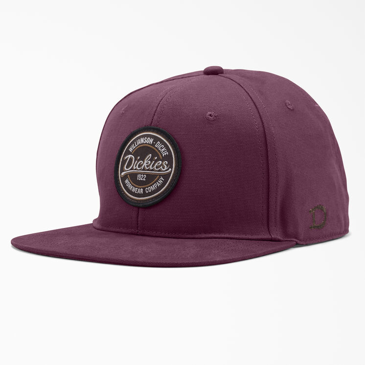 Casquette en coutil &agrave; visi&egrave;re plate - Grape Wine &#40;GW9&#41;