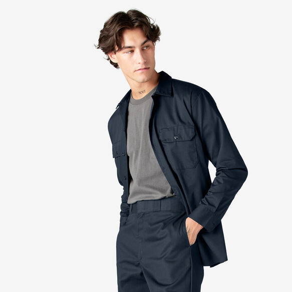 Long Sleeve Work Shirt - Dark Navy &#40;DN&#41;
