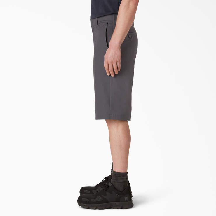 FLEX Cooling Active Waist Regular Fit Shorts, 13" - Charcoal Gray (CH) image number 3