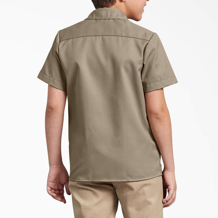 Boys’ Short Sleeve Work Shirt, 4-20 - Desert Khaki (DSR) image number 2