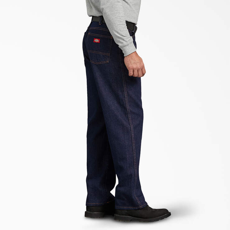 Regular Fit Jeans - Rinsed Indigo Blue (RNB) image number 3