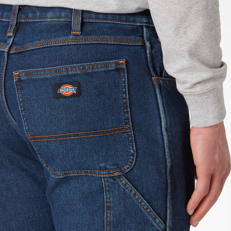 Jeans menuisier de coupe standard en denim doublé - Stonewashed Indigo (SIWR) numéro de l’image 5