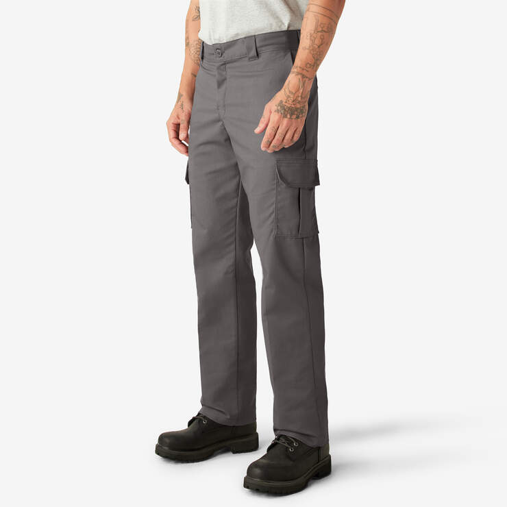 FLEX Regular Fit Cargo Pants - Gravel Gray (VG) image number 3