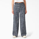 Pantalon de travail de coupe standard &agrave; jambe large pour femmes - Rinsed Navy Crosshatch &#40;R2A&#41;