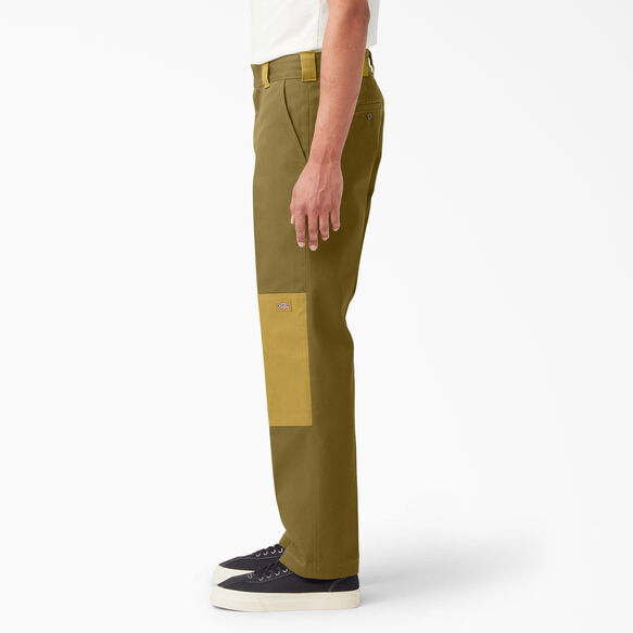 Pantalon contrastant &agrave; genoux renforc&eacute;s - Military/Moss Green Colorblock &#40;CBM&#41;