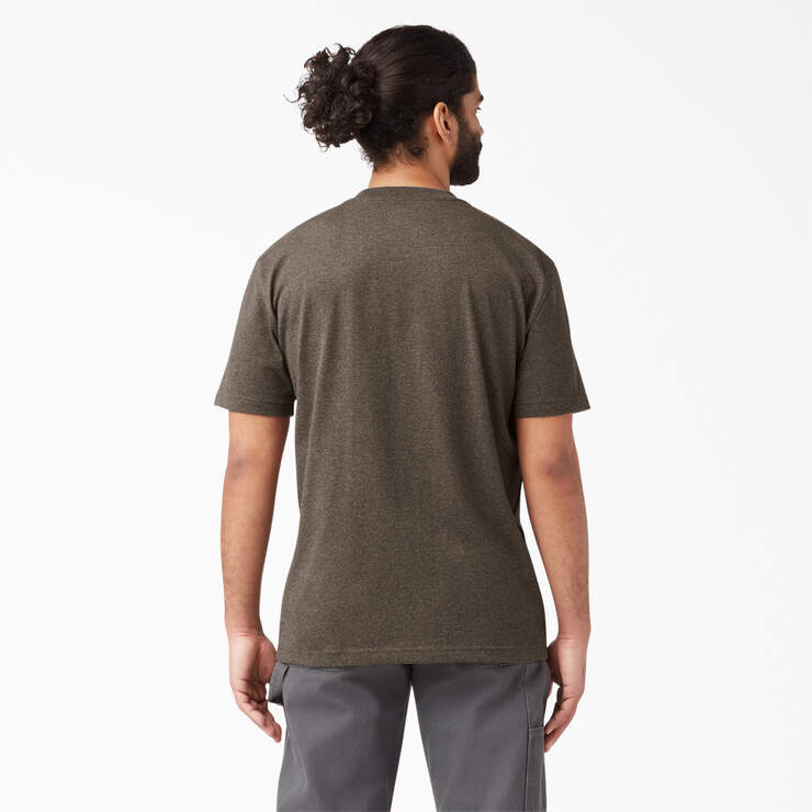 T-shirt en tissu chiné épais à manches courtes - Chocolate Heather (CTH) numéro de l’image 2