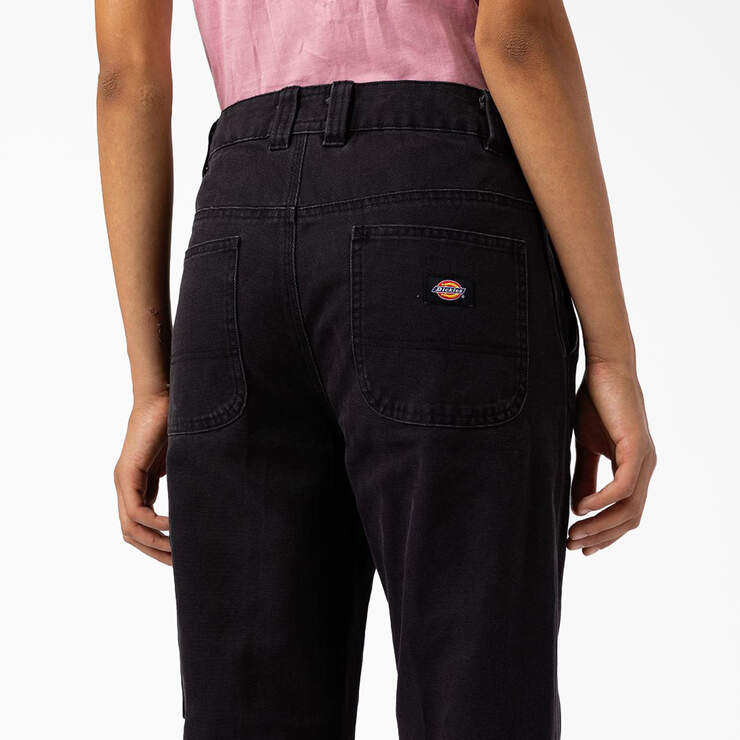 Pantalon en coutil de coupe standard pour femmes - Stonewashed Black (SBK) numéro de l’image 6