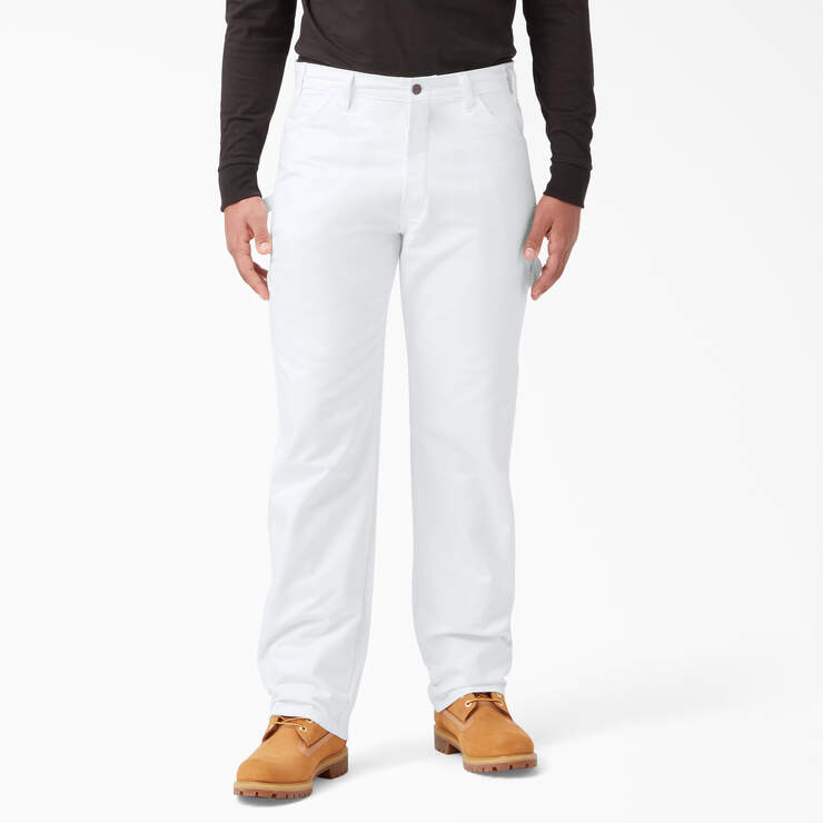Pantalon de peintre de coupe décontractée - White (WH) numéro de l’image 1