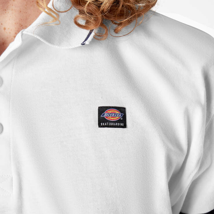Dickies Skateboarding Rugby Polo - White (WH) image number 5