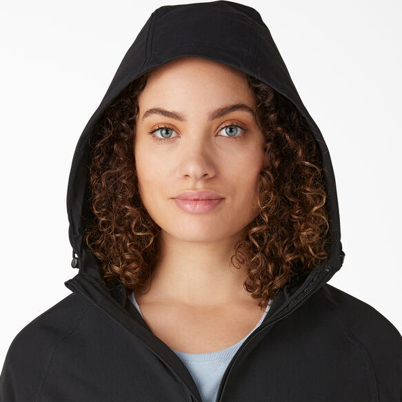 Manteau &agrave; capuchon Performance pour femmes - Black &#40;BKX&#41;