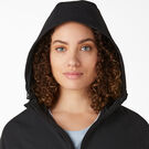 Manteau &agrave; capuchon Performance pour femmes - Black &#40;BKX&#41;