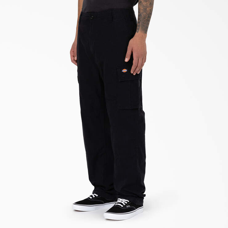 Eagle Bend Relaxed Fit Double Knee Cargo Pants - Black (BKX) image number 7