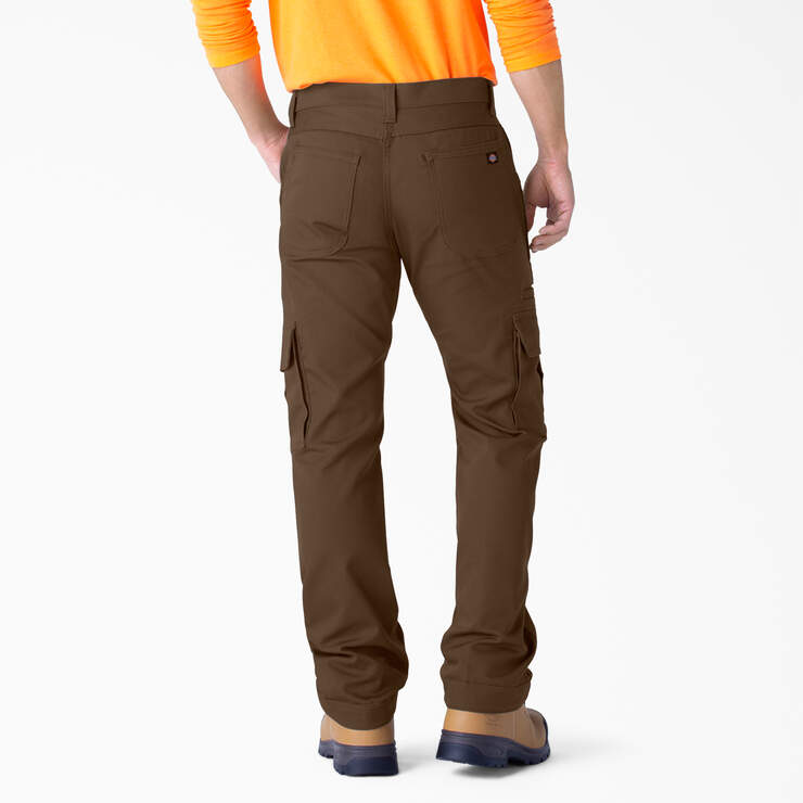 FLEX DuraTech Relaxed Fit Duck Cargo Pants - Timber Brown (TB) image number 2