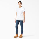 T-shirt &eacute;pais &agrave; manches courtes pour femmes - White &#40;WH&#41;