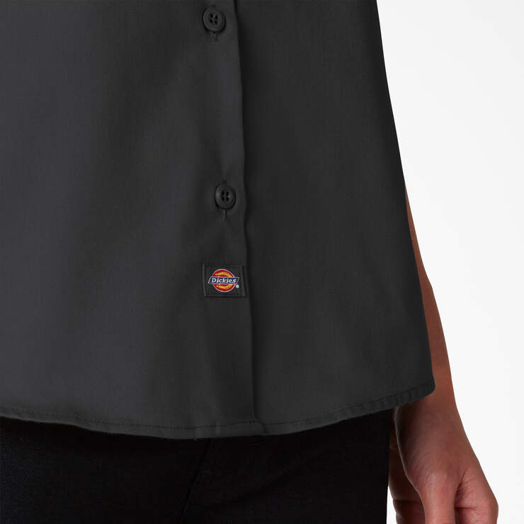 Women’s FLEX Short Sleeve Work Shirt - Black (BK) image number 6