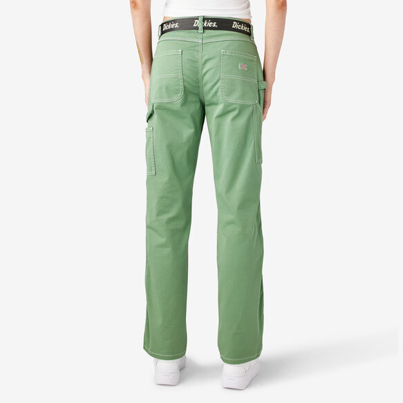Women&#39;s Relaxed Fit Carpenter Pants - Dark Ivy &#40;D2I&#41;