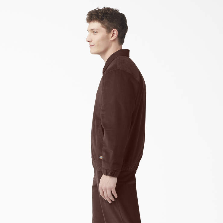 Lined Corduroy Jacket - Chocolate Brown (CB) image number 3