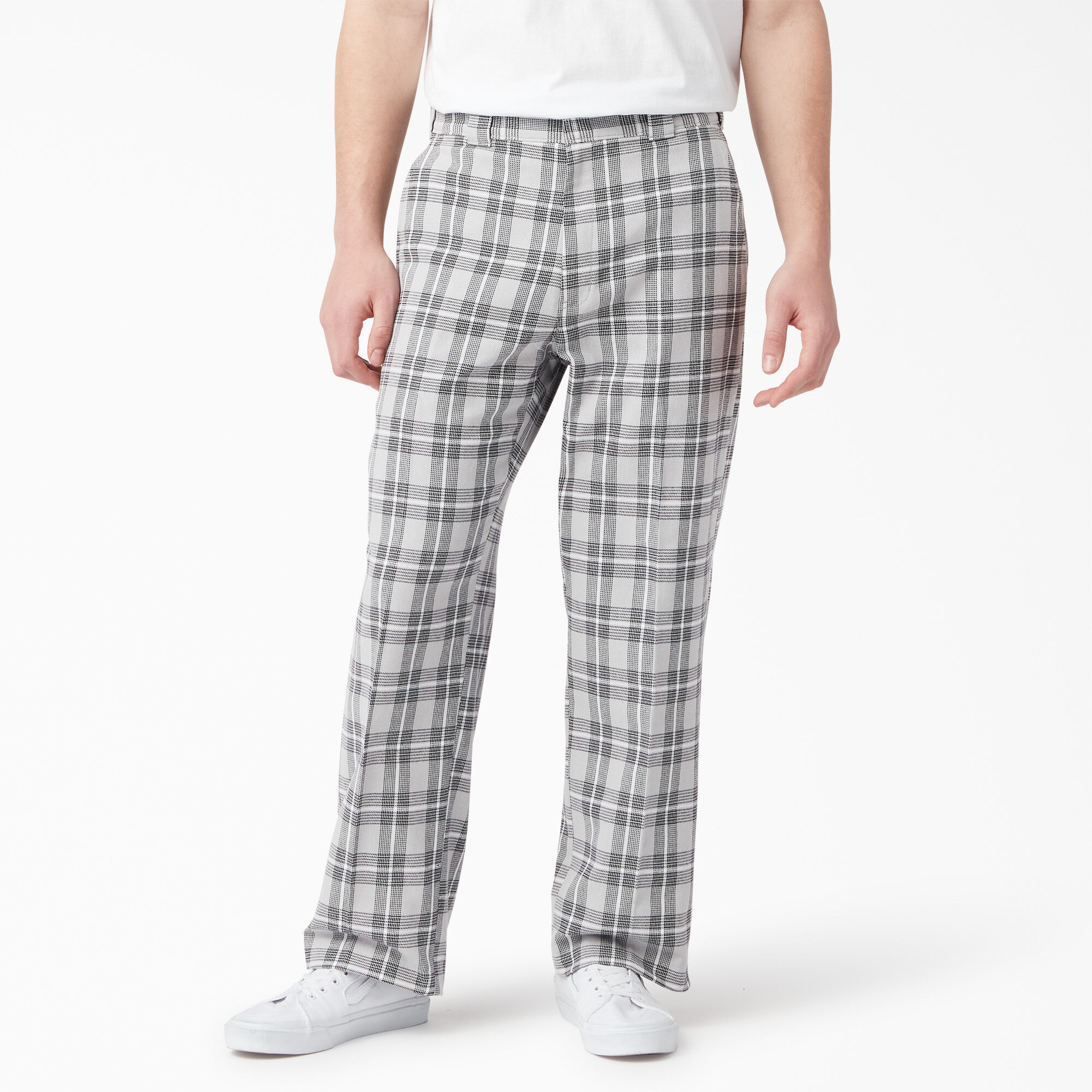 Plaid cheap polyester pants
