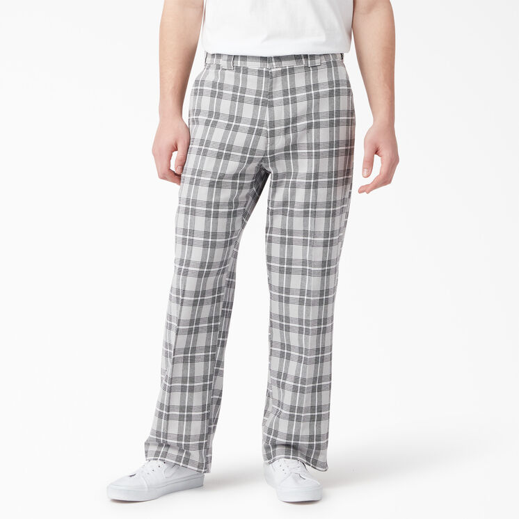 Pantalon sans pli &agrave; motif tartan - Ultimate Gray Plaid &#40;UPG&#41;
