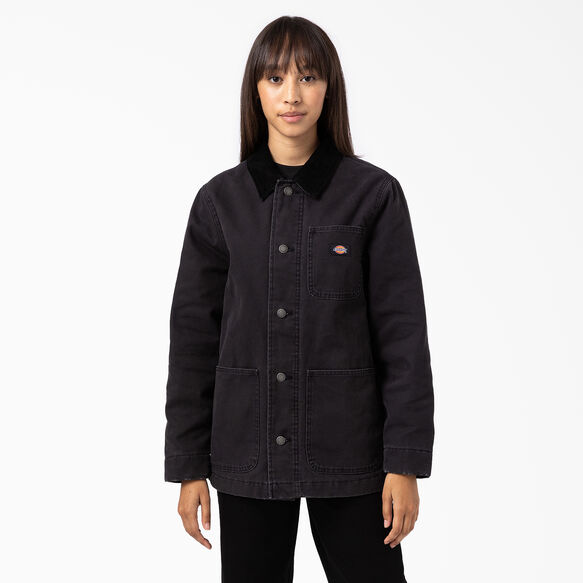 Women&#39;s Duck Lined Chore Coat - Black &#40;BKX&#41;