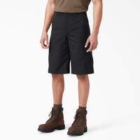 FLEX Relaxed Fit Cargo Shorts, 13" - Black (BK)