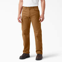 FLEX Lined Regular Fit Duck Carpenter Pants - Rinsed Brown Duck (RBD)