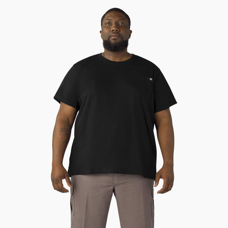 Lightweight Short Sleeve Pocket T-Shirt - Black (BK) image number 4