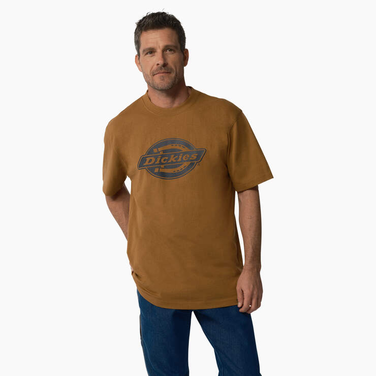 Short Sleeve Heavyweight Logo T-Shirt - Brown Duck (BD) image number 1