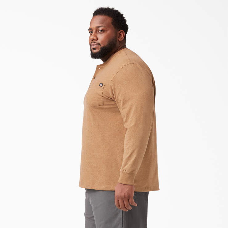 Dickies L/S Henley T-Shirt - Olive Green - Attic Skate & Snow Shop