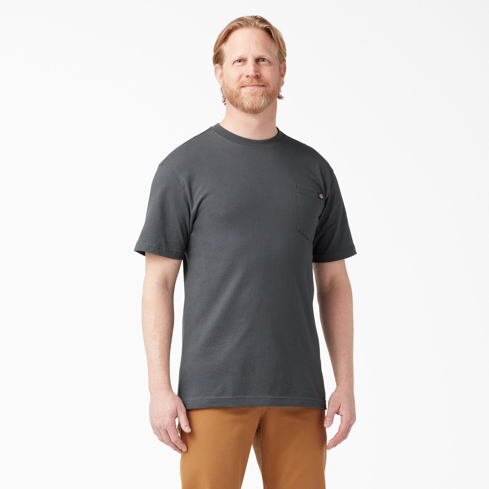 Short Sleeve Pocket T Shirt , Charcoal Gray | Men's Shirts | Dickies Canada