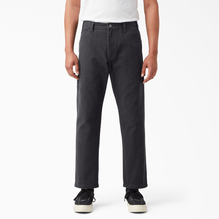 Pantalon menuisier en coutil d&eacute;lav&eacute; &agrave; la pierre - Stonewashed Black &#40;SBK&#41;