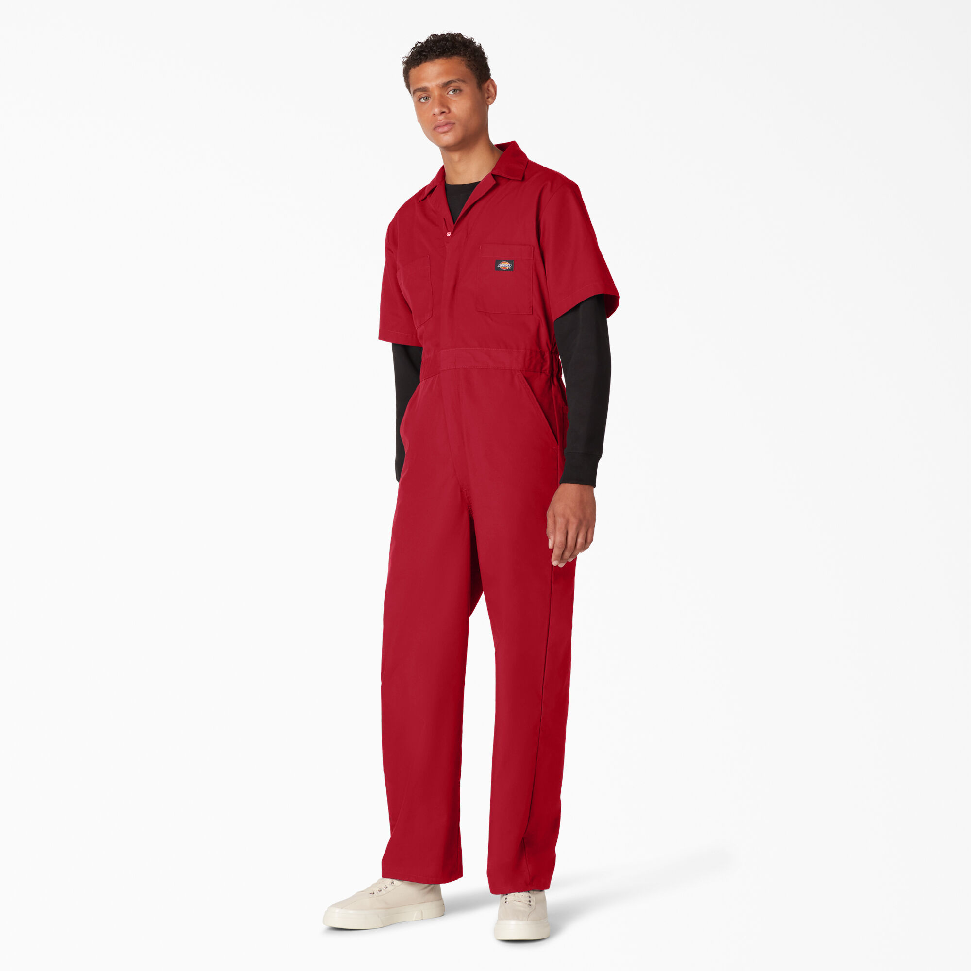 Dickies red sales overall dress