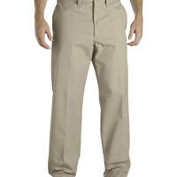 Industrial Flat Front Comfort Waist Pants - Khaki (KH)
