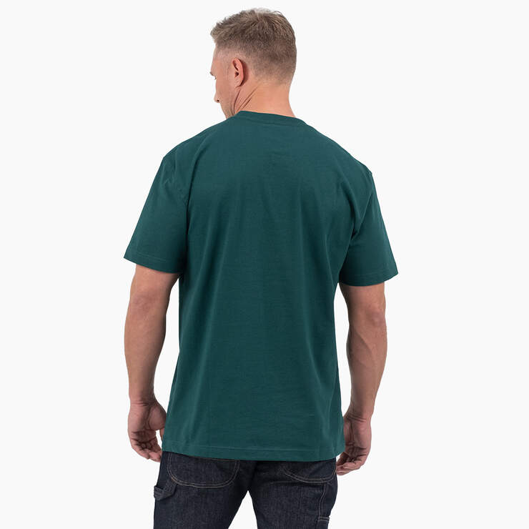 Short Sleeve Tri-Color Logo Graphic T-Shirt - Forest Green (FT) image number 2