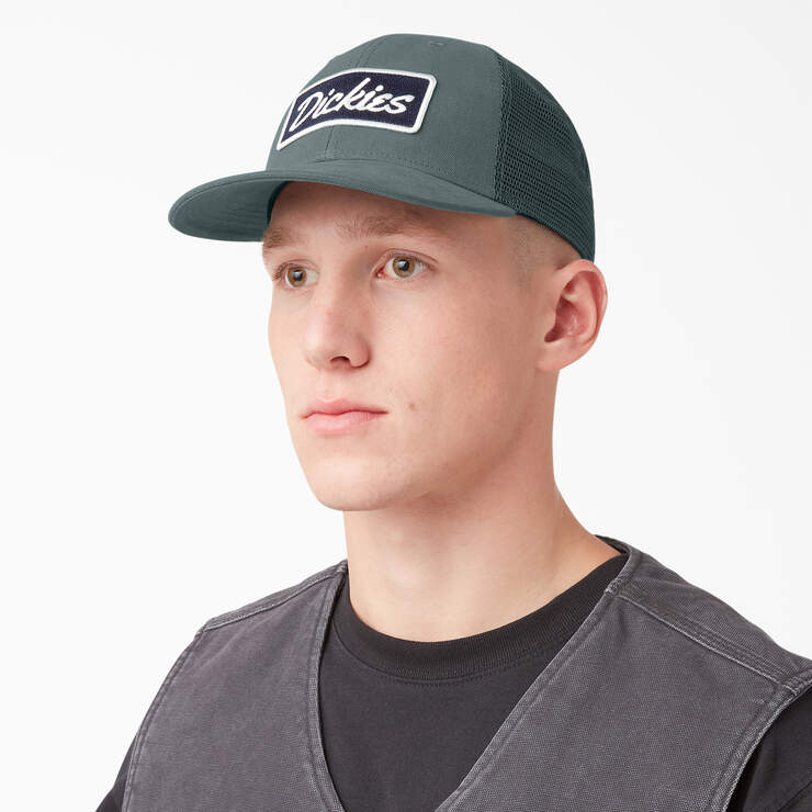 Patch Logo Trucker Cap - Lincoln Green (LN) image number 2