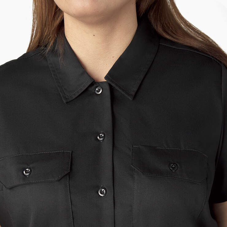 Women's Plus 574 Original Work Shirt - Black (BSK) image number 7