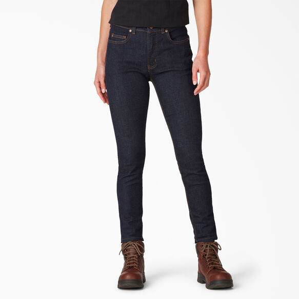 Jeans en denim &eacute;troit Forme parfaite pour femmes - Rinsed Indigo Blue &#40;RNB&#41;