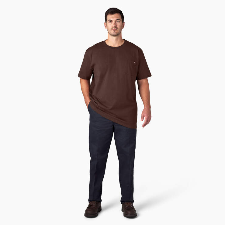 T-shirt épais à manches courtes et à poche - Chocolate Brown (CB) numéro de l’image 11