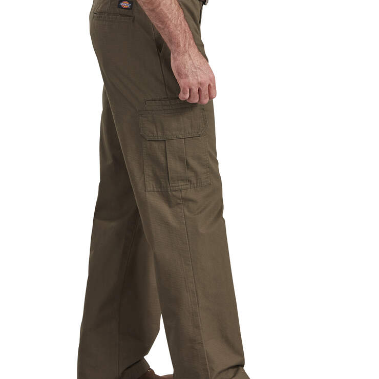 Relaxed Fit Straight Leg Ripstop Cargo Pant - Rinsed Moss Green (RMS) image number 4