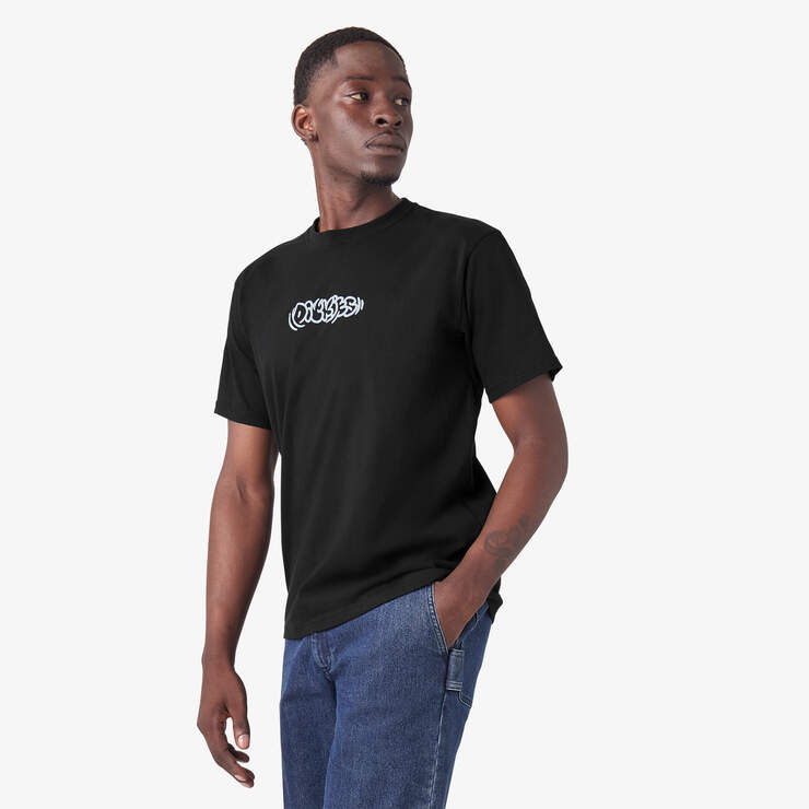 T-shirt Quinter de skateboard Dickies - Black (KBK) numéro de l’image 3