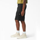 Mixed Media Relaxed Fit Cargo Shorts, 11&quot; - Black &#40;BKX&#41;