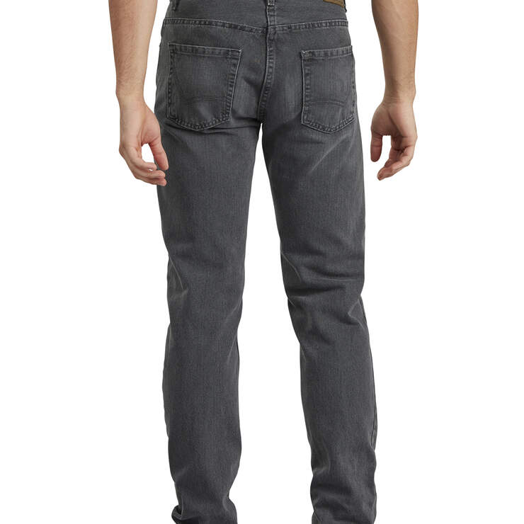 Dickies X-Series Slim Fit Straight Leg 5-Pocket Denim Jean - Light Mini Plaid (HGD) image number 2