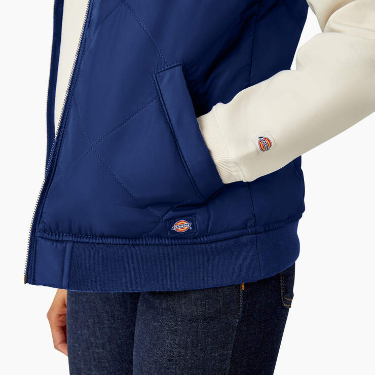 Women's Quilted Vest - Surf Blue (FL) image number 7